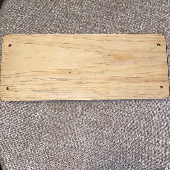 Wooden serving Tray with handles Subway Style List of Beers - Picture 2 of 2